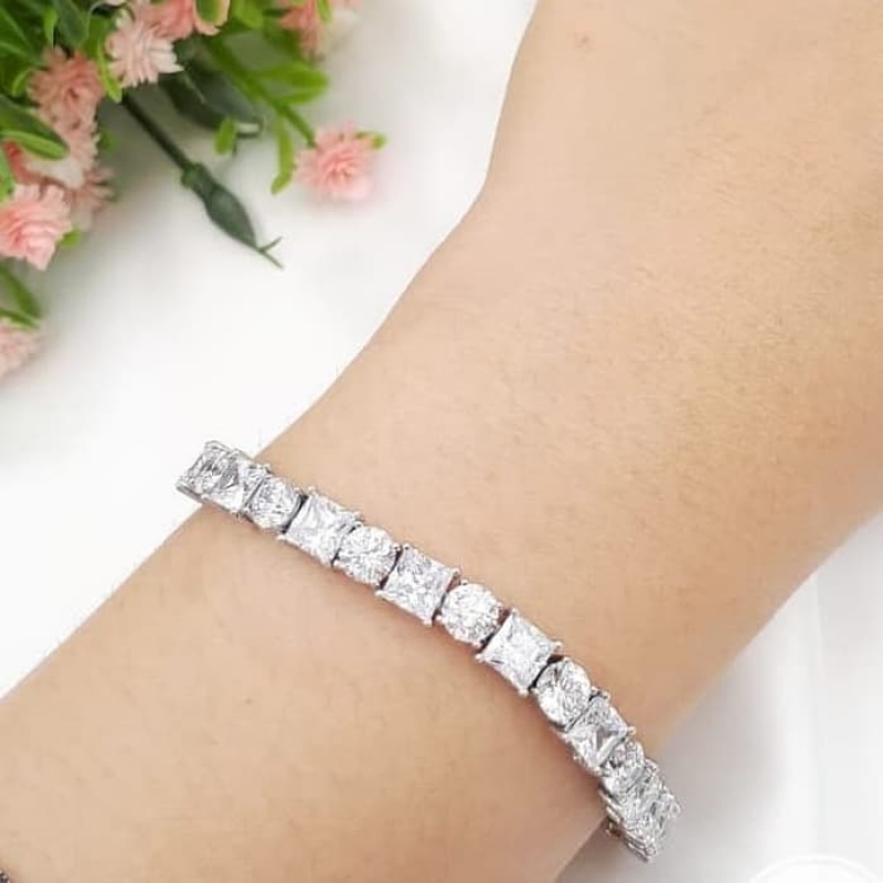 XUPING GELANG RANTAI SILVER MT PERSEGI